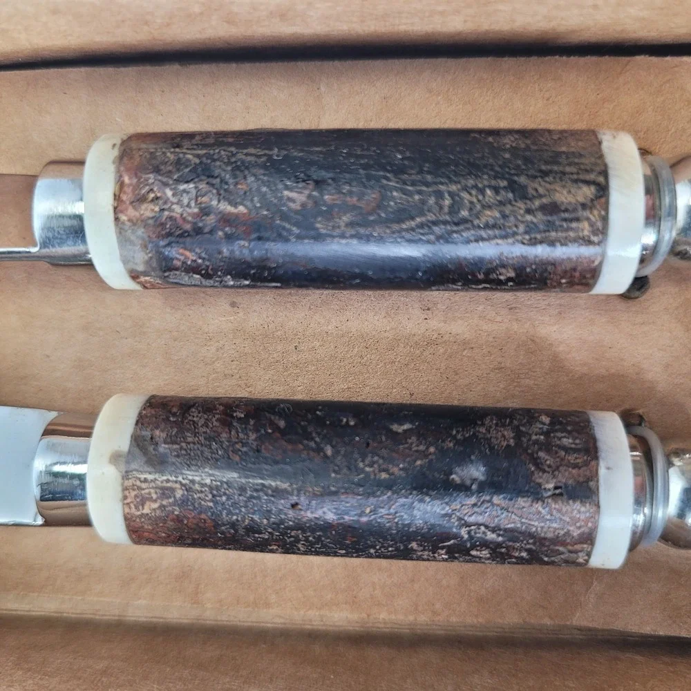 Williams Sonoma Walnut Bark Bar Tool Set & Spreaders Corkscrew New Old Stock